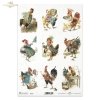 vintage, kura, kury, kogut, koguty, w ubrankach, jajka, pisanki, Wielkanoc na wesoło, hen, hens, rooster, roosters, in clothes, eggs, easter, easter merriment, Henne, Hühner, Hahn, Hähne, in der Kleidung, Eier, Ostereier, Osterfröhlichkeit, gallina